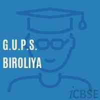 G.U.P.S. Biroliya Middle School Logo