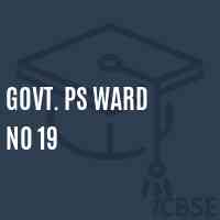 Govt. Ps Ward No 19 Primary School Logo
