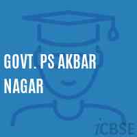 Govt. Ps Akbar Nagar Primary School Logo