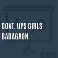 Govt. Ups Girls Badagaon Middle School Logo