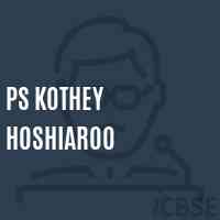 Ps Kothey Hoshiaroo Primary School Logo