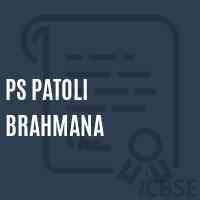 Ps Patoli Brahmana Primary School Logo