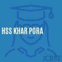 Hss Khar Pora High School Logo