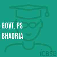 Govt. Ps Bhadria Primary School Logo