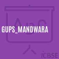 Gups_Mandwara Middle School Logo