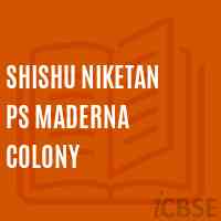 Shishu Niketan Ps Maderna Colony Primary School Logo