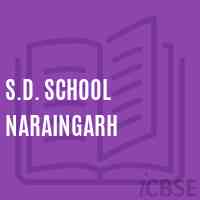 S.D. School Naraingarh Logo