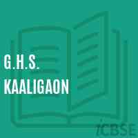G.H.S. Kaaligaon Secondary School Logo