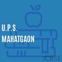 U.P.S. Mahatgaon Middle School Logo
