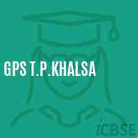 Gps T.P.Khalsa Primary School Logo