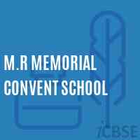 M.R Memorial Convent School Logo