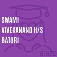 Swami Vivekanand H/s Batori Secondary School Logo