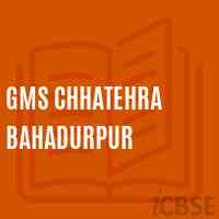 Gms Chhatehra Bahadurpur Middle School Logo