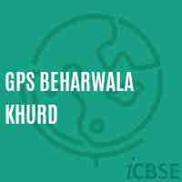Gps Beharwala Khurd Primary School Logo