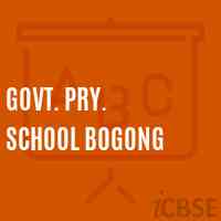 Govt. Pry. School Bogong Logo