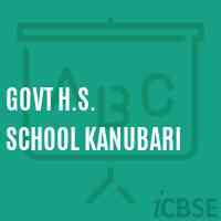 Govt H.S. School Kanubari Logo
