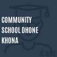 Community School Dhone Khona Logo
