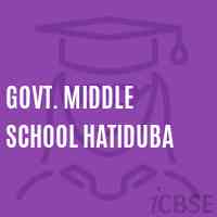 Govt. Middle School Hatiduba Logo
