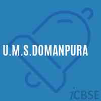 U.M.S.Domanpura Middle School Logo