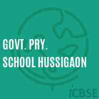 Govt. Pry. School Hussigaon Logo
