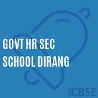 Govt Hr Sec School Dirang Logo