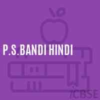 P.S.Bandi Hindi Primary School Logo