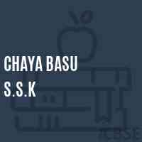 Chaya Basu S.S.K Primary School Logo