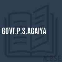 Govt.P.S.Agaiya Primary School Logo