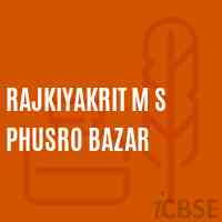 Rajkiyakrit M S Phusro Bazar Middle School Logo