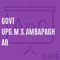 Govt Upg.M.S.Ambapaghar Middle School Logo