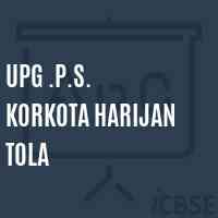 Upg .P.S. Korkota Harijan Tola Primary School Logo