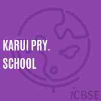 Karui Pry. School Logo