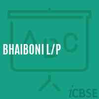 Bhaiboni L/p School Logo