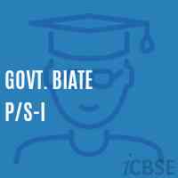 Govt. Biate P/s-I Primary School Logo