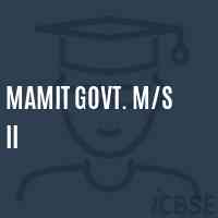 Mamit Govt. M/s Ii School Logo