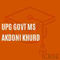 Upg Govt Ms Akdoni Khurd Middle School Logo