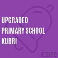 Upgraded Primary School Kubri Logo