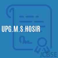 Upg.M.S.Hosir Middle School Logo