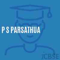 P S Parsathua Primary School Logo