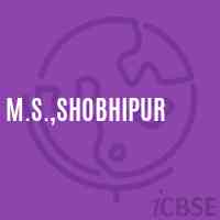 M.S.,Shobhipur Middle School Logo