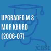 Upgraded M S Mor Khurd (2006-07) Middle School Logo