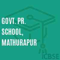 Govt. Pr. School, Mathurapur Logo
