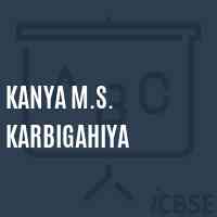 Kanya M.S. Karbigahiya Middle School Logo