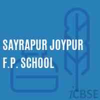 Sayrapur Joypur F.P. School Logo