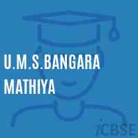 U.M.S.Bangara Mathiya Middle School Logo