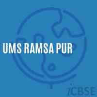 Ums Ramsa Pur Middle School Logo