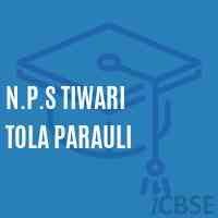 N.P.S Tiwari Tola Parauli Primary School Logo