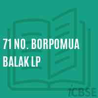 71 No. Borpomua Balak Lp Primary School Logo