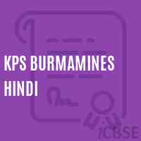 Kps Burmamines Hindi School Logo