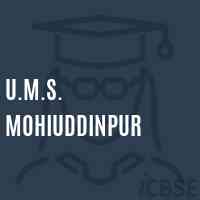 U.M.S. Mohiuddinpur Middle School Logo